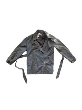 Noize Light Gray Leather Jacket